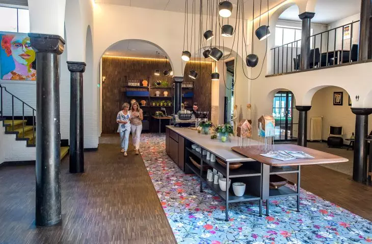 printed patterns on the floor according to the customer's design