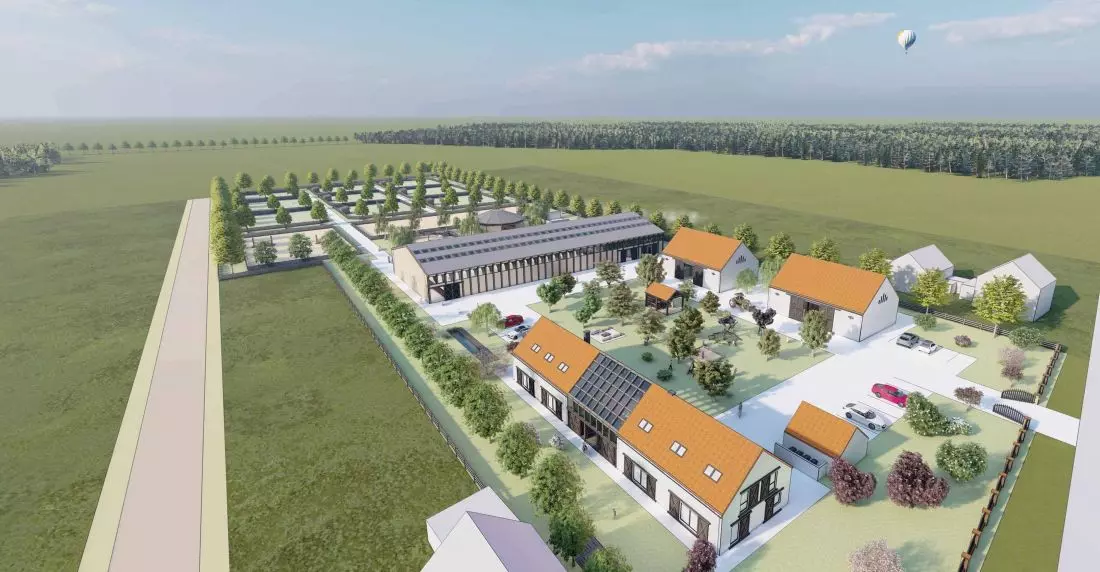 Hipoterapia Pogórze,
wizualizacja działki
