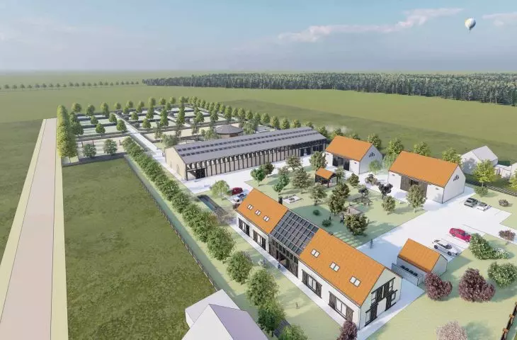 Hipoterapia Pogórze, wizualizacja działki