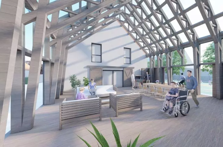 Hippotherapy Foothills, glass terrace