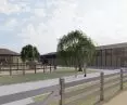 Hipoterapia Pogórze, stajnia i ujeżdżalnia