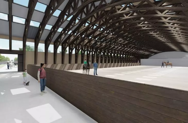 Hippotherapy Foothills, interior of the riding school
