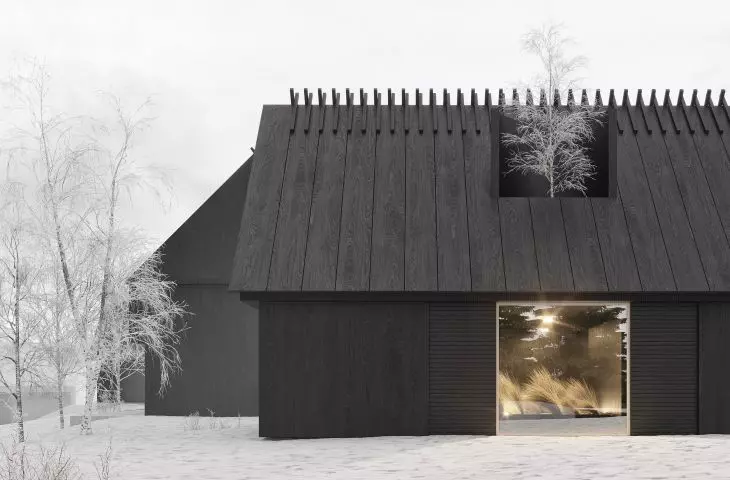Budynek lobby, widok od strony wjazdu
