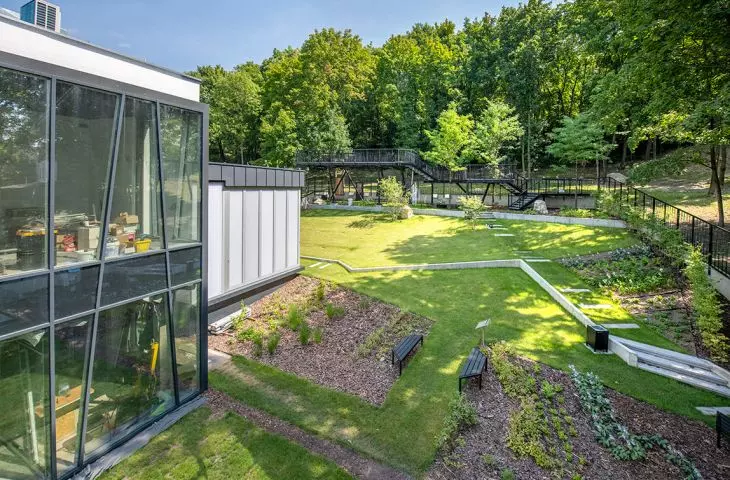 view of the garden