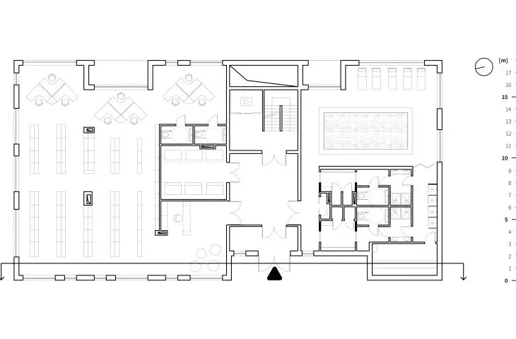 House on Debinska Street, first floor plan
