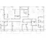 House on Debinska Street, level 1 and 3 plan 