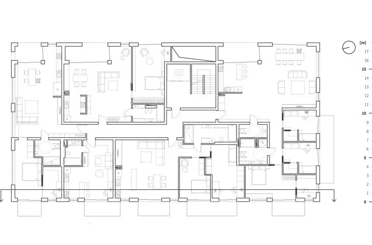 House on Debinskaya, floor plan 2.