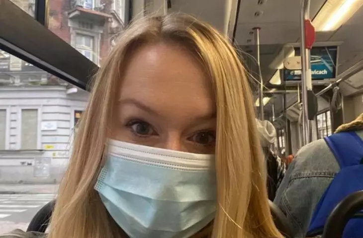 Anna Kenig from the marketing department at streetcar No. 17
