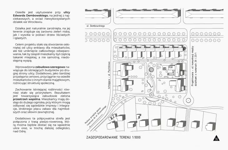 Development of the area of the proposed estate