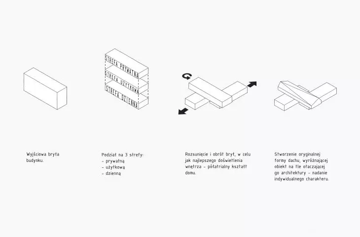 Dom Rozjechany, idea projektowa