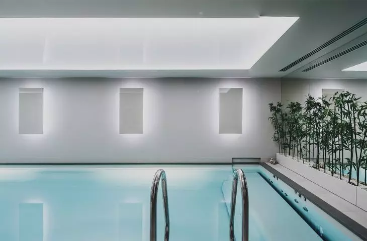 The villa has a swimming pool