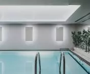 The villa has a swimming pool