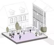 Urban space - food trucks 
