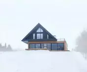 Małopolska Chata Podcieniowa, zimą