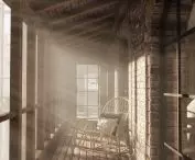 Balcony in adapted building