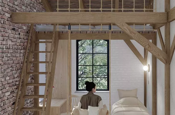 One of the rooms designed for older children