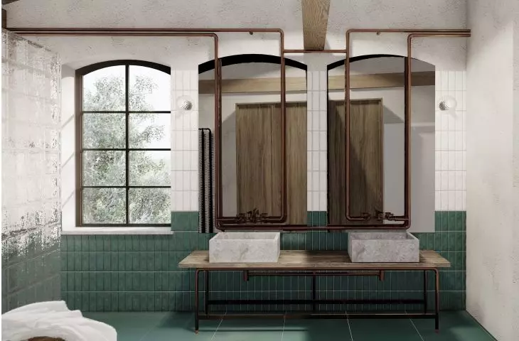 Industrial bathroom