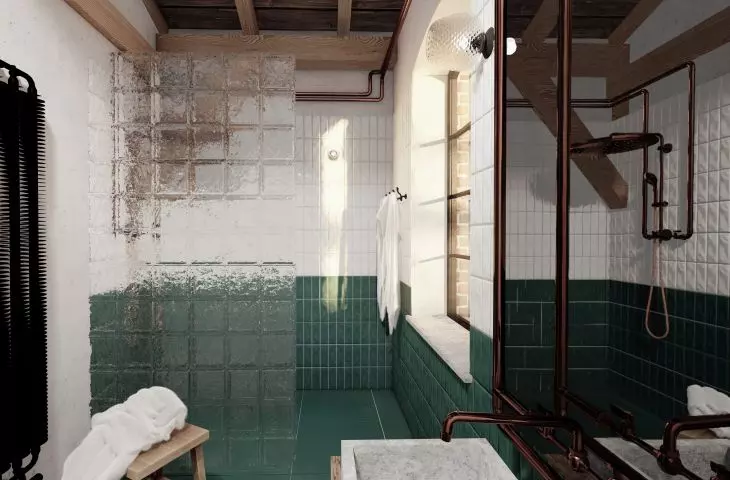 Łazienka w industrialnym stylu