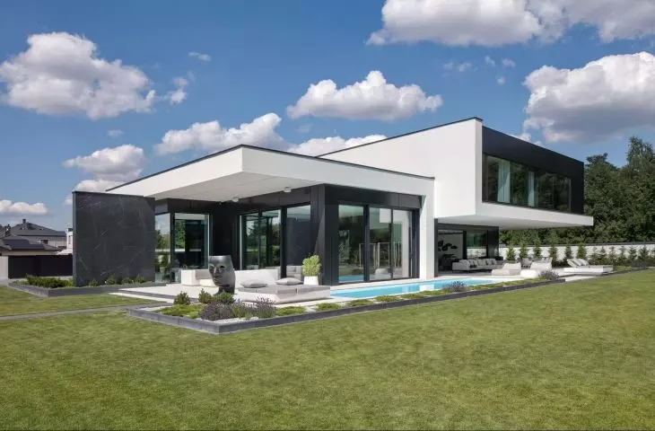 Dom RE: PERFECT HOUSE, widok od strony działki