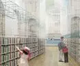 Adaptacja wnętrz dawnego klasztoru św. Moniki w Lizbonie, biblioteka