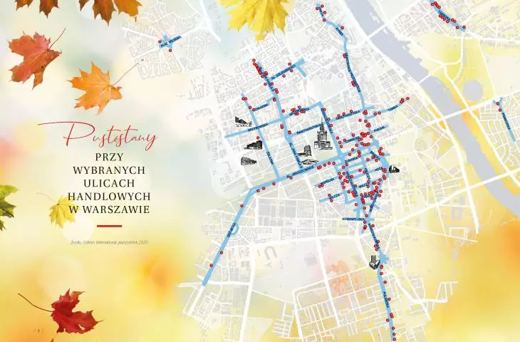 Map of Warsaw's vacant buildings