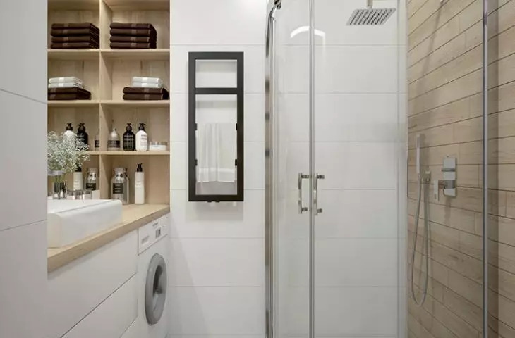 TX5b series semicircular cabin with Prestige series built-in shower tray
