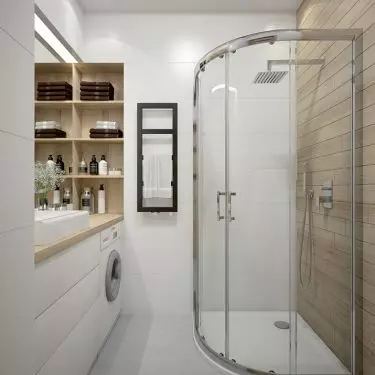 TX5b series semicircular cabin with Prestige series built-in shower tray