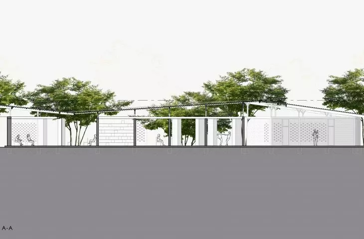 Women's House Project in Senegal, cross section