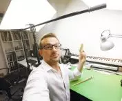 Rafał Barnaś w trakcie pracy