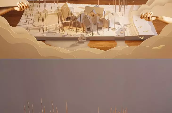 ArchiPaper animation, before and after