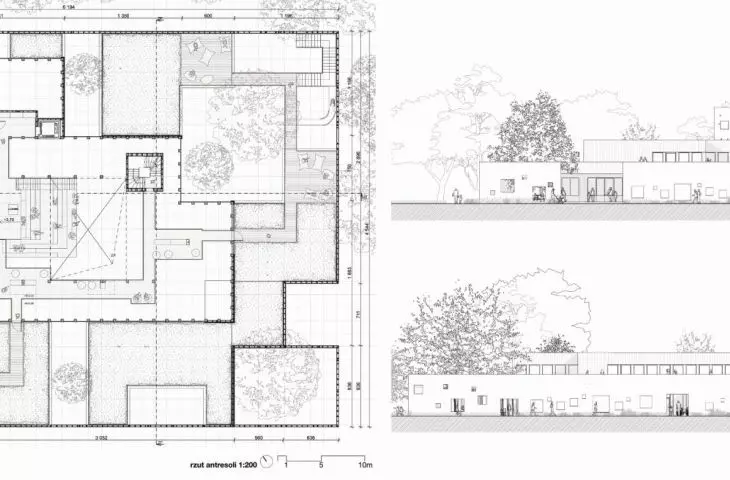 floor plan and elevations