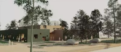 elewację was finished with elevation boards and green-tinted mineral structural plaster