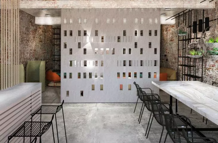 Projected coworking space in the Red Barracks