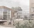 visualization, view from the courtyard