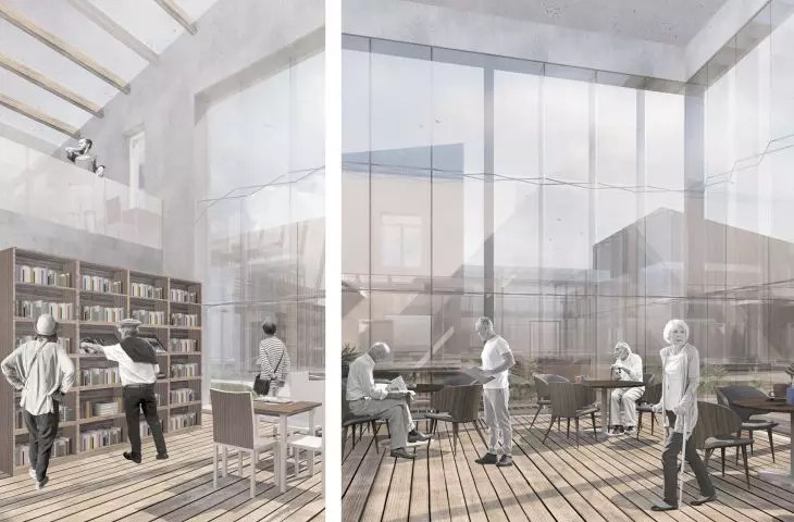 visualizations, interiors of common spaces
