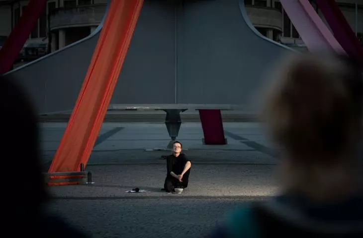 Liliana Zeic under Wrocław's Spire