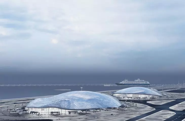 the entire premise consists of a platform floating on water