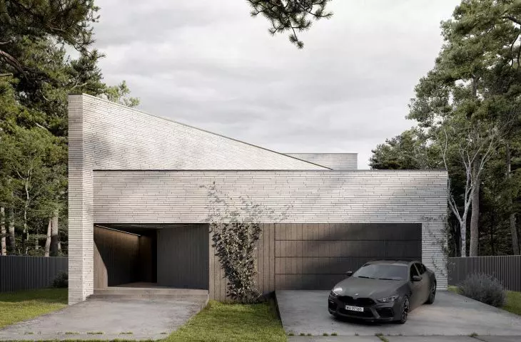the building is formed by parts differentiated by height