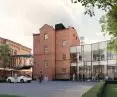 Rozbudowa Wyższej Szkoły Bankowej przy ul. Ratajczaka w Poznaniu, proj.: Front Architects