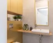 One of the bathrooms in the apartment