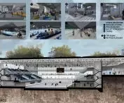 Projekt lodowiska w Opolu, przekrój i wnętrza