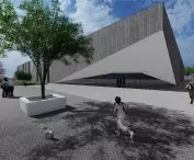 Projekt lodowiska w Opolu, wejście główne