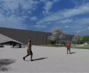 Projekt lodowiska w Opolu, wejście