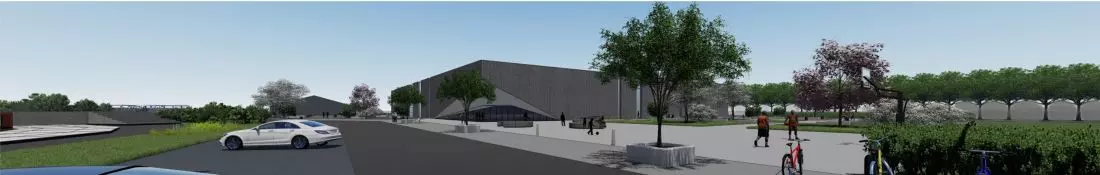  Projekt lodowiska
w Opolu, panorama