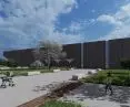 Projekt lodowiska w Opolu, elewacja z betonu architektonicznego