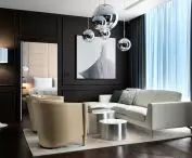 Interior of the lounge in the Senior Suite