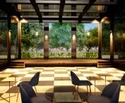 Pub with a small music stage