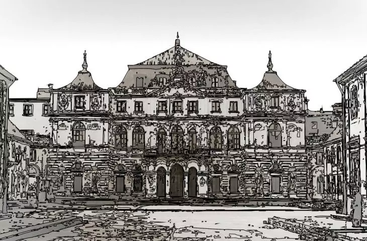 Warsaw, Brühl Palace before World War II