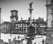Warsaw, ruins of the Royal Castle in 1941