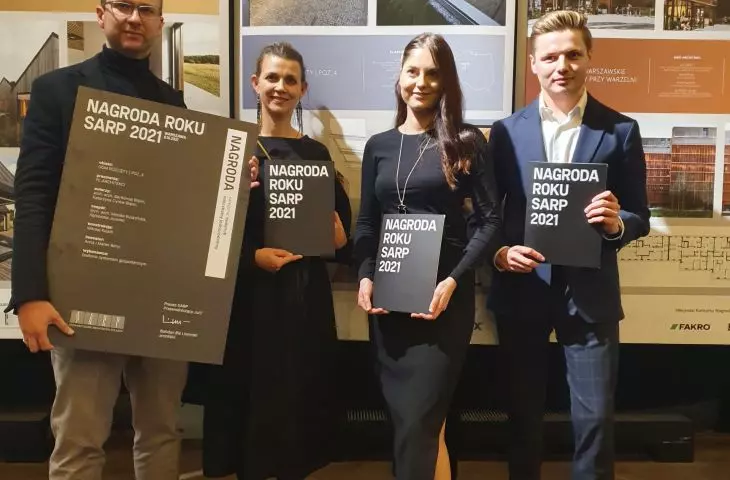 zespół PL.architekci podczas gali Nagrody Roku SARP 2021